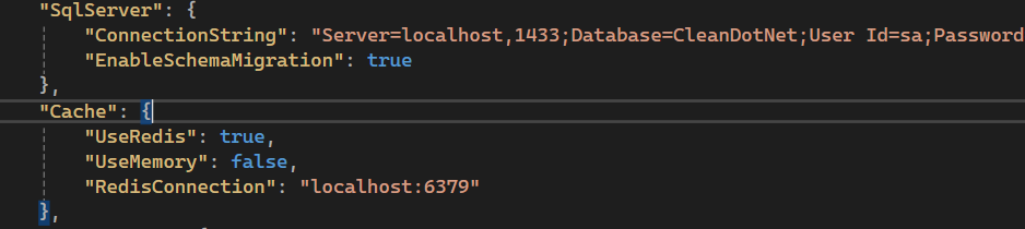 Redis and SqlServer setting